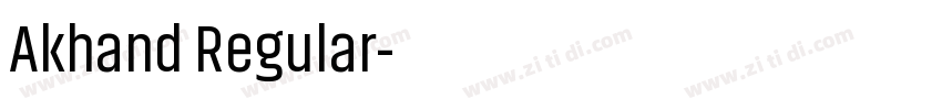 Akhand Regular字体转换